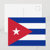 Vlag van Cuba Briefkaart (Voorkant / Achterkant)