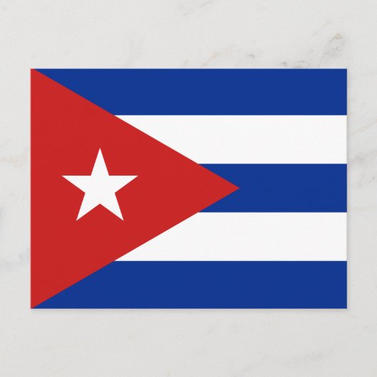 Vlag van Cuba Briefkaart (Voorkant)