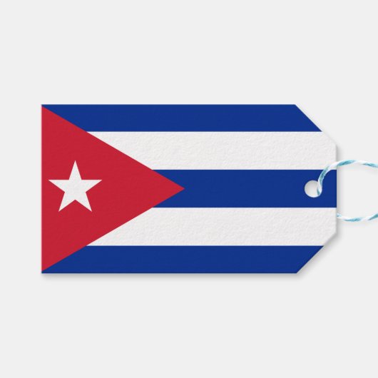 Vlag van Cuba Cadeaulabel (Voorkant (Horizontaal))
