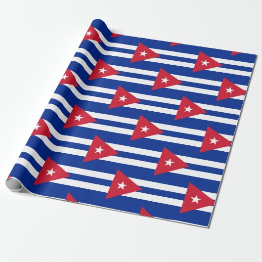 Vlag van Cuba Cadeaupapier (Uitgerold)