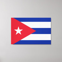 Vlag van Cuba Canvas Afdruk
