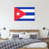 Vlag van Cuba Canvas Afdruk (Insitu (Slaapkamer))