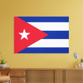 Vlag van Cuba Canvas Afdruk (Insitu (Woonkamer))