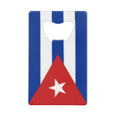 Vlag van Cuba Creditkaart Flessenopener (Voorkant)