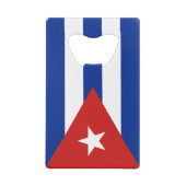 Vlag van Cuba Creditkaart Flessenopener (Achterkant)