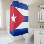 Vlag van Cuba Douchegordijn (In situ)
