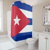Vlag van Cuba Douchegordijn (In situ)