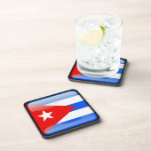 Vlag van Cuba Drankjes Onderzetter (Rechterzijde)