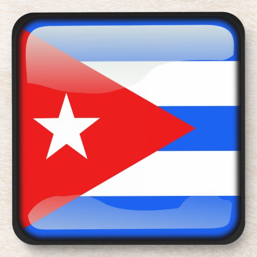Vlag van Cuba Drankjes Onderzetter (Voorkant)