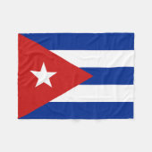 Vlag van Cuba Fleece Deken (Voorkant (Horizontaal))