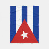Vlag van Cuba Fleece Deken (Voorkant)