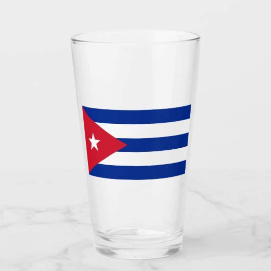 Vlag van Cuba Glas (Voorkant)