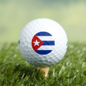 Vlag van Cuba Golfballen (Insitu Shirt)