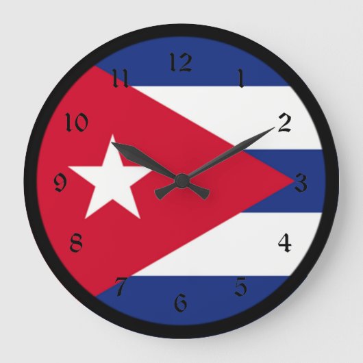 Vlag van Cuba Grote Klok (Voorkant)