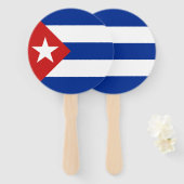 Vlag van Cuba Handwaaier (Voorkant en achterkant)