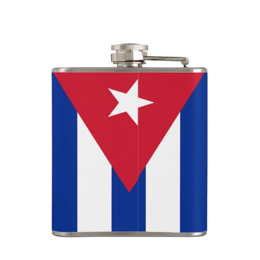 Vlag van Cuba Heupfles (Achterkant)