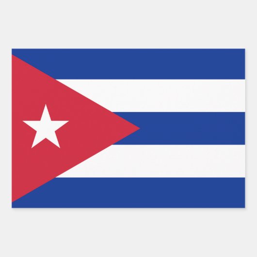 Vlag van Cuba Inpakpapier Vel (Voorkant 2)