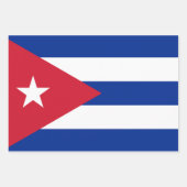Vlag van Cuba Inpakpapier Vel (Voorkant)