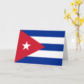 Vlag van Cuba Kaart (Gele Bloem)