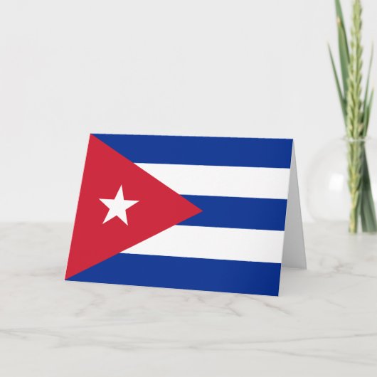 Vlag van Cuba Kaart (Voorkant)