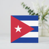 Vlag van Cuba Kaart (Staand voorkant)
