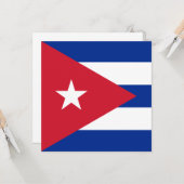 Vlag van Cuba Kaart (Voorkant / Achterkant in situ)