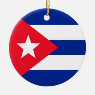 Vlag van Cuba Keramisch Ornament