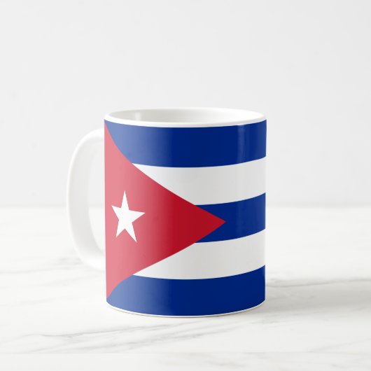 Vlag van Cuba Koffiemok (Voorkant links)
