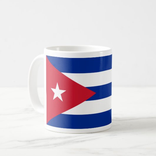 Vlag van Cuba Koffiemok (Voorkant links)