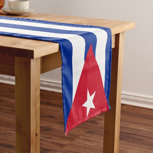 Vlag van Cuba Korte Tafelloper (Voorbeeld)
