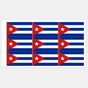 Vlag van Cuba Labels