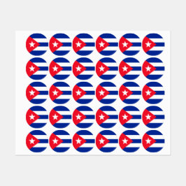Vlag van Cuba Labels