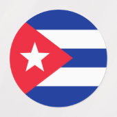 Vlag van Cuba Labels (Design 2)