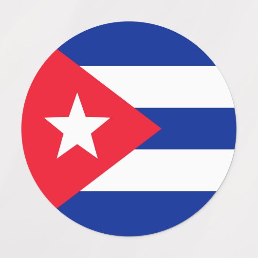 Vlag van Cuba Labels (Design 1)