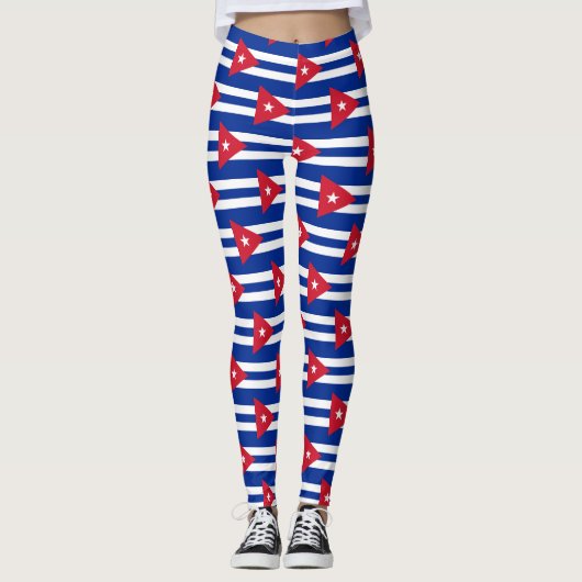 Vlag van Cuba Leggings (Voorkant)