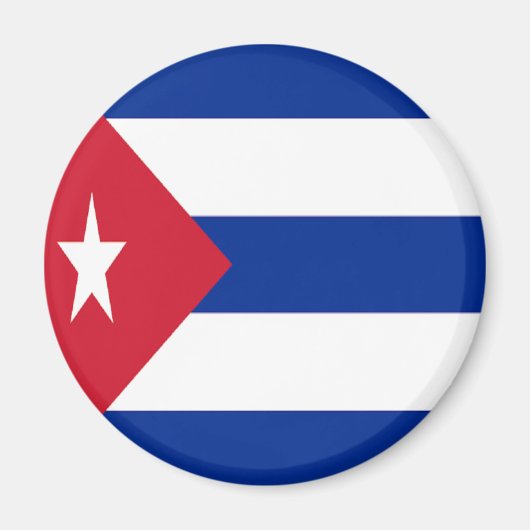 Vlag van Cuba Magneet (Voorkant)