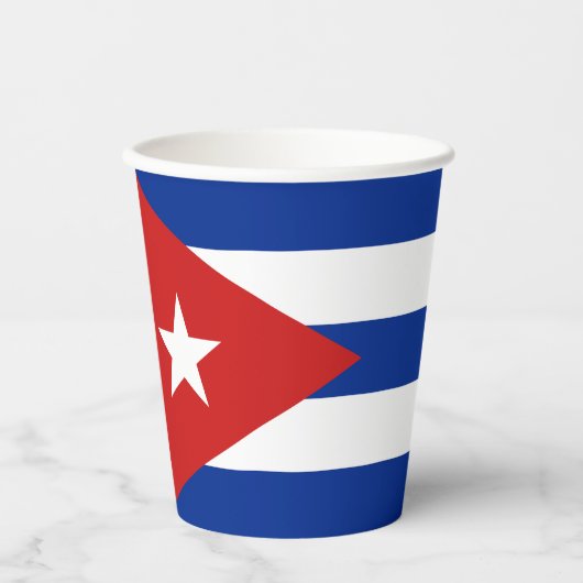 Vlag van Cuba Papieren Bekers (Voorkant)