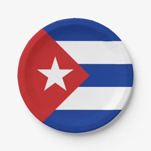 Vlag van Cuba Papieren Bordje (Voorkant)