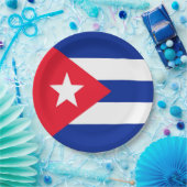 Vlag van Cuba Papieren Bordje (Feest)