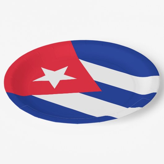 Vlag van Cuba Papieren Bordje (Gekanteld)