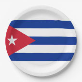 Vlag van Cuba Papieren Bordje (Voorkant)