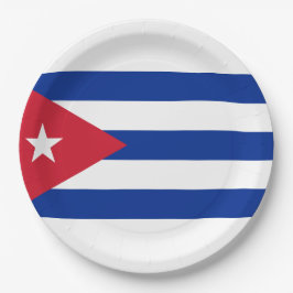 Vlag van Cuba Papieren Bordje