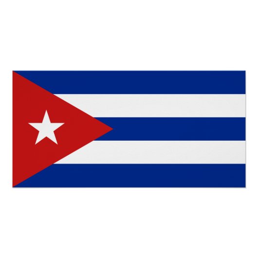 Vlag van Cuba Perfect Poster (Voorkant)