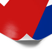 Vlag van Cuba Perfect Poster (Hoek)