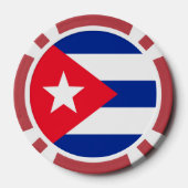 Vlag van Cuba Poker Chips (Achterkant)