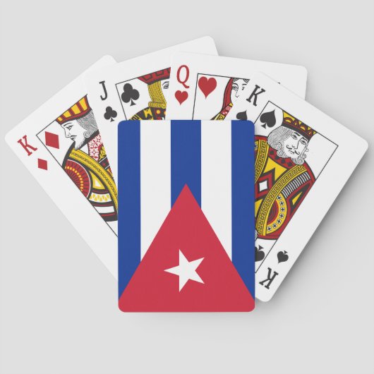 Vlag van Cuba Pokerkaarten (Achterkant)