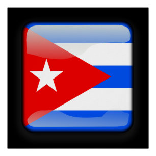 Vlag van Cuba Poster