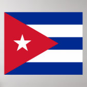 Vlag van Cuba Poster (Voorkant)