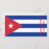 Vlag van Cuba, Prettige feestdagen uit Cuba Feestdagenkaart (Voorkant)