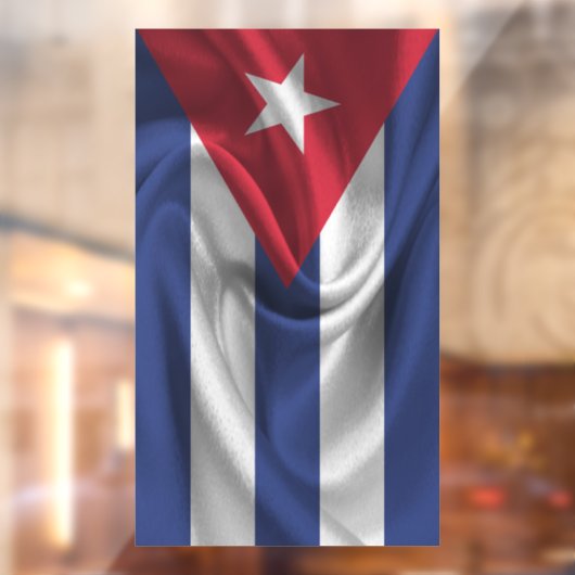 Vlag van Cuba Raamsticker (Vel 2)